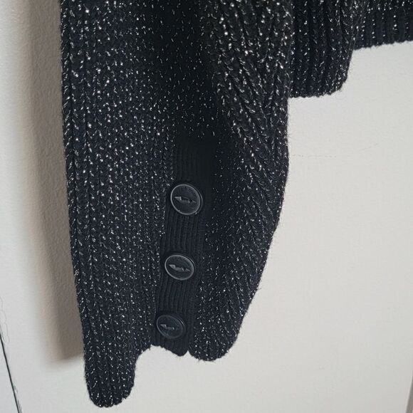 NWT Rag & Bone Jubilee Metallic Merino Wool Crop Sweater - Picture 10 of 13